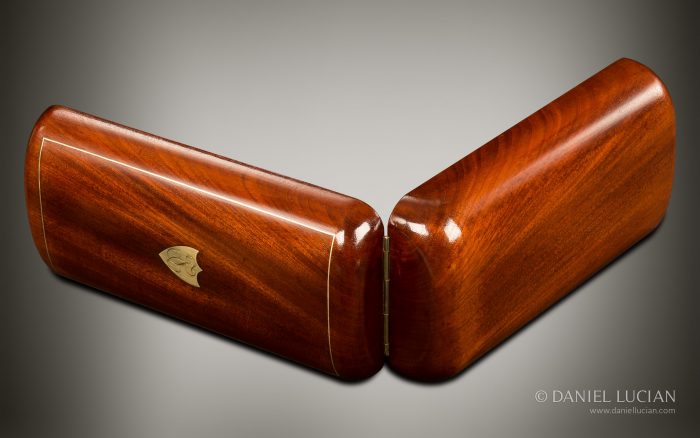 French Antique Travelling Jewellery Box in Cuban Mahogany.