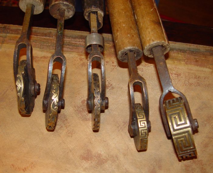Brass Wheeled Roll Tools.