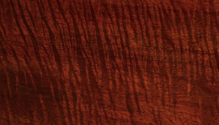 Solid fiddleback mahogany from an antique jewellery box by David Edwards.