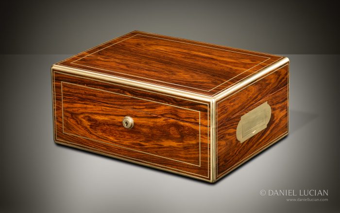 Antique Jewellery Box in Kingwood, by Wells & Lambe.