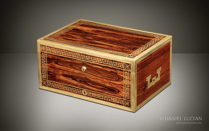 Antique Jewellery Box in Kingwood, by Wells & Lambe.