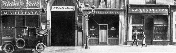 Leuchars' shop at 2 Rue de la Paix, Paris.