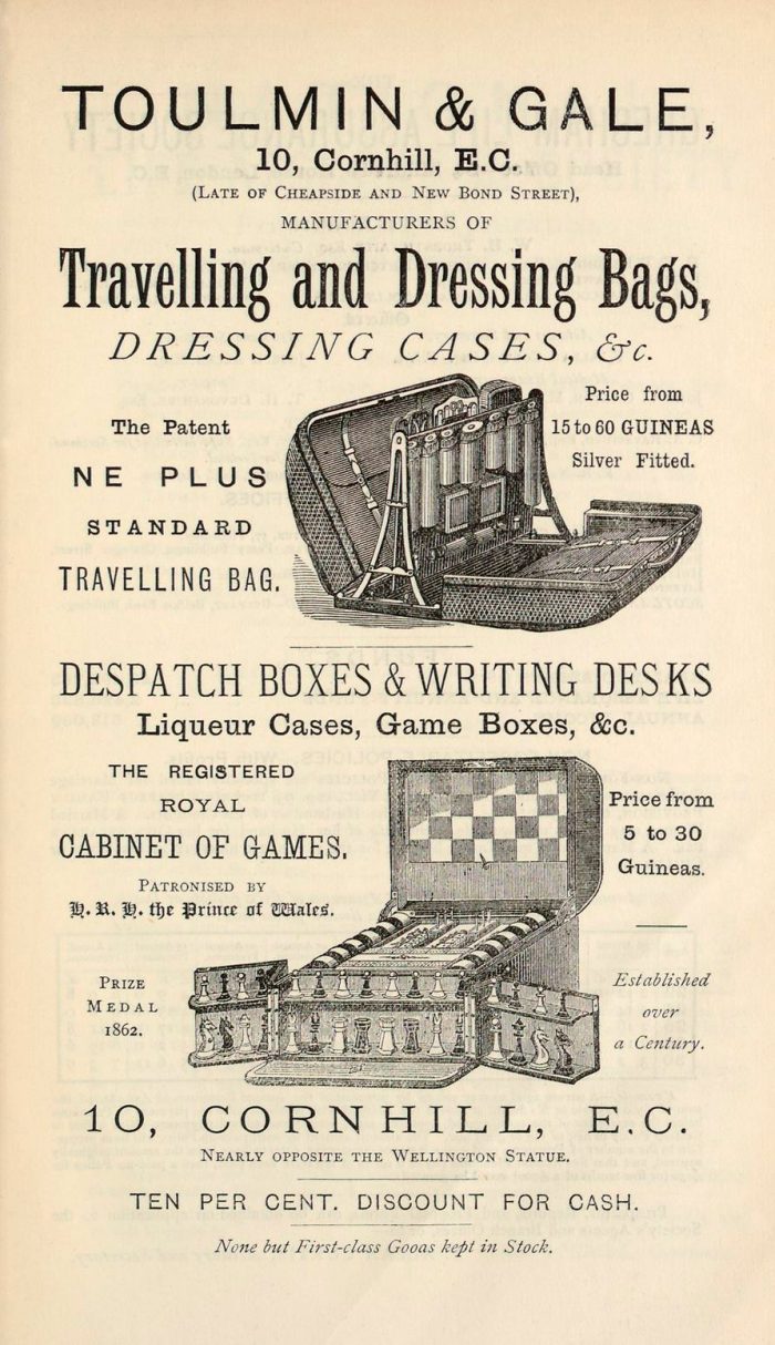 Toulmin & Gale advertisement from 1879.