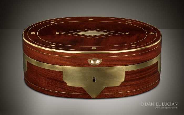 French Antique Jewellery Box in Cuban Mahogany, by Georges Monbro.
