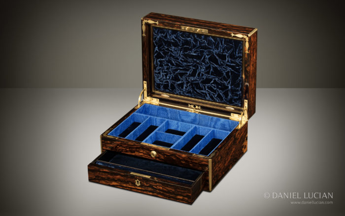 Antique Jewellery Box in Coromandel by Halstaff & Co.