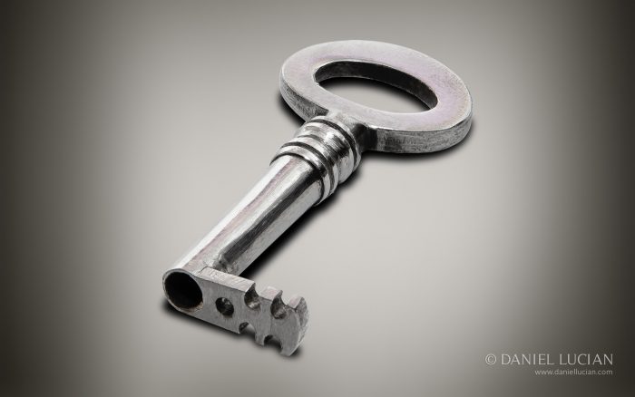 Key for an antique George Davis Patent lock.
