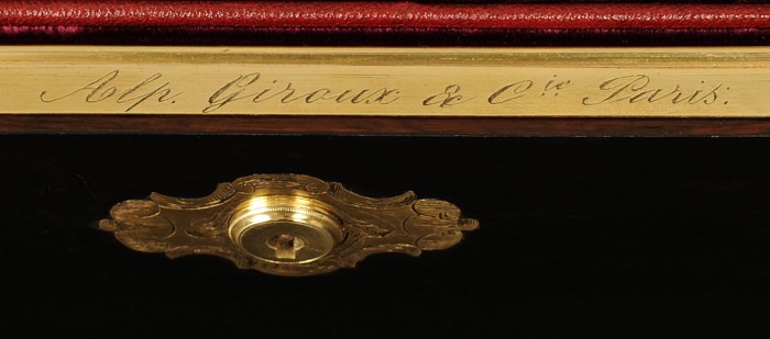 'Alp. Giroux & Cie Paris' engraved manufacturer's mark.