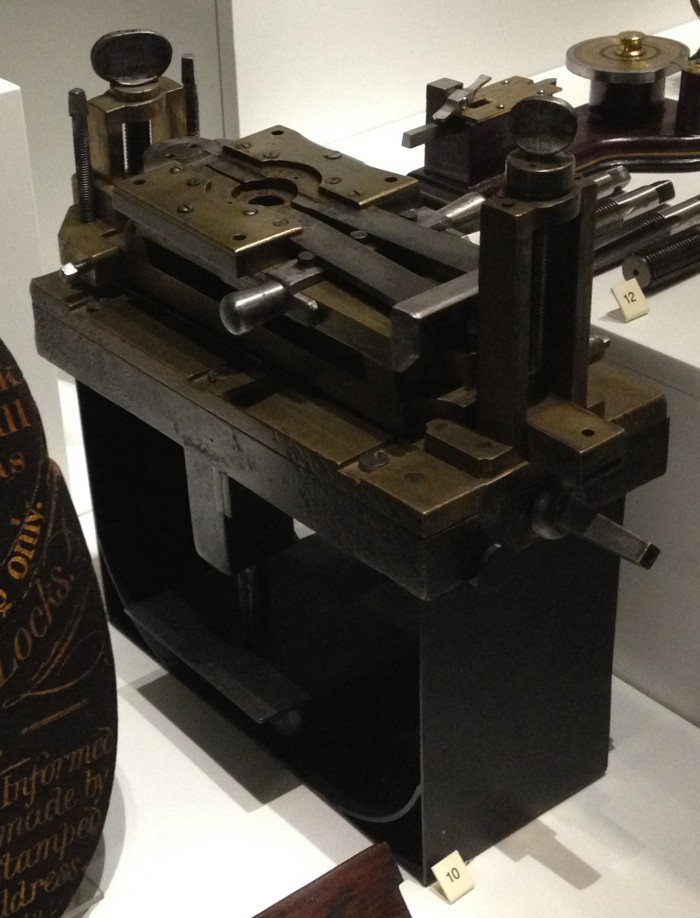 'Quick Grip' lock mount vice designed by Joseph Bramah and Henry Maudslay c.1790.