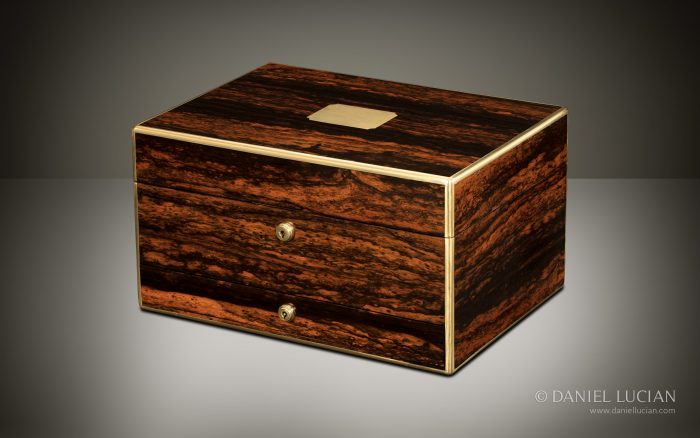 Antique Jewellery Box in Coromandel, by Leuchars & Son.