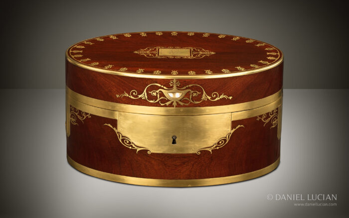 French Antique Jewellery Box in Cuban Mahogany, by Martin-Guillaume Biennais.