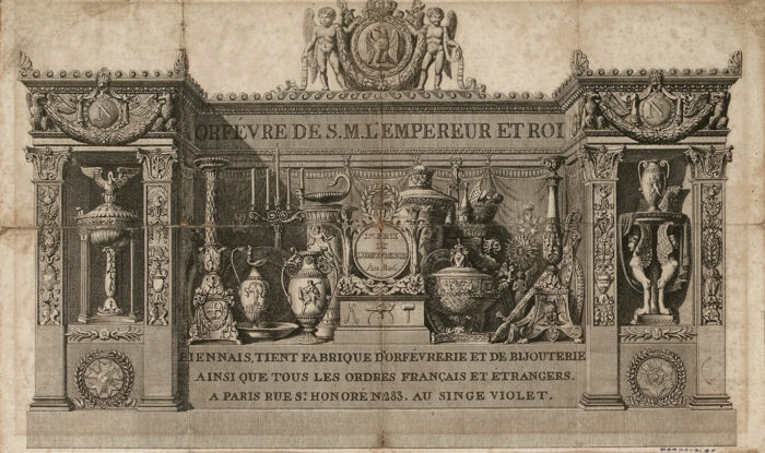 Martin-Guillaume Biennais invoice letterhead from 1811.